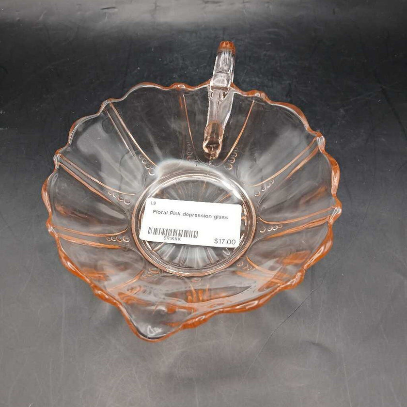Floral Pink depression glass