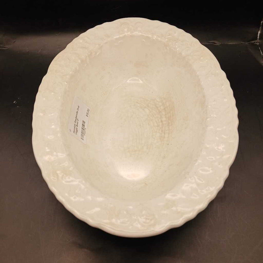 Porcelain Steubenville Oval Veggie Bowl 9