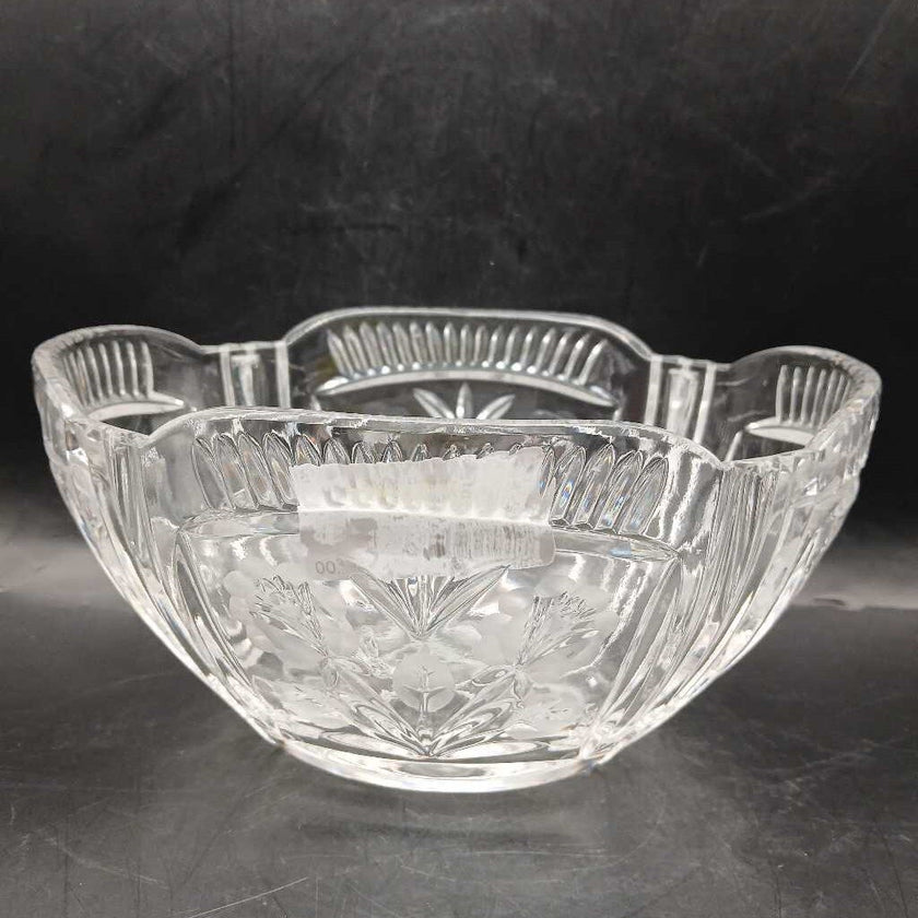 Vintage Poland Lead cut crystal candy dish