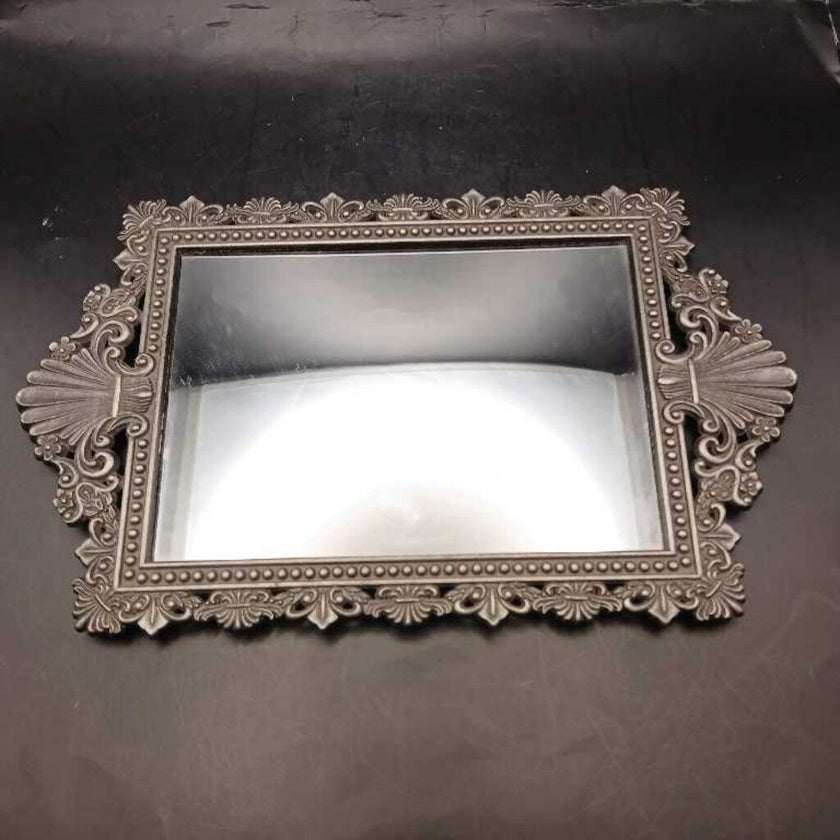 Made in Korea Scalloped Design Mirror Tray