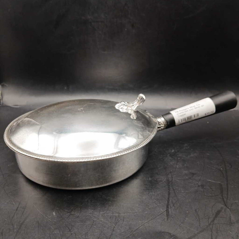 FB Rodgers Silver Co. crumb/ash pan Silver on Copper