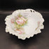 Antique Silesia China Bowl with roses & piercing
