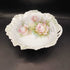Antique Silesia China Bowl with roses & piercing