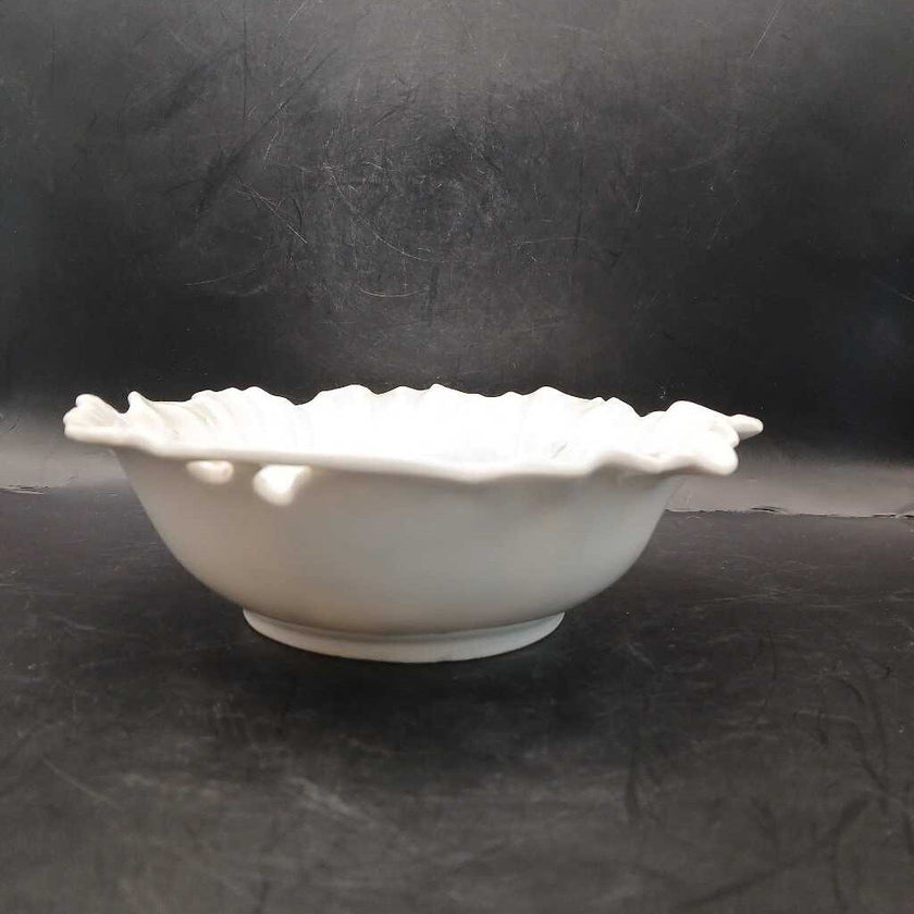 Antique Silesia China Bowl with roses & piercing
