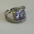 Silver ring/lavender stone