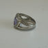 Silver ring/lavender stone