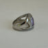 Silver ring/lavender stone