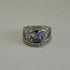 Silver ring/lavender stone