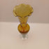 Amber Bud Vase VTG SmLl
