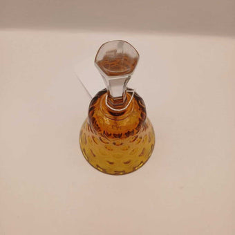 Bohemian Amber Crystal Bell