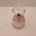 Fenton Pink Rose Heart Handle Bell