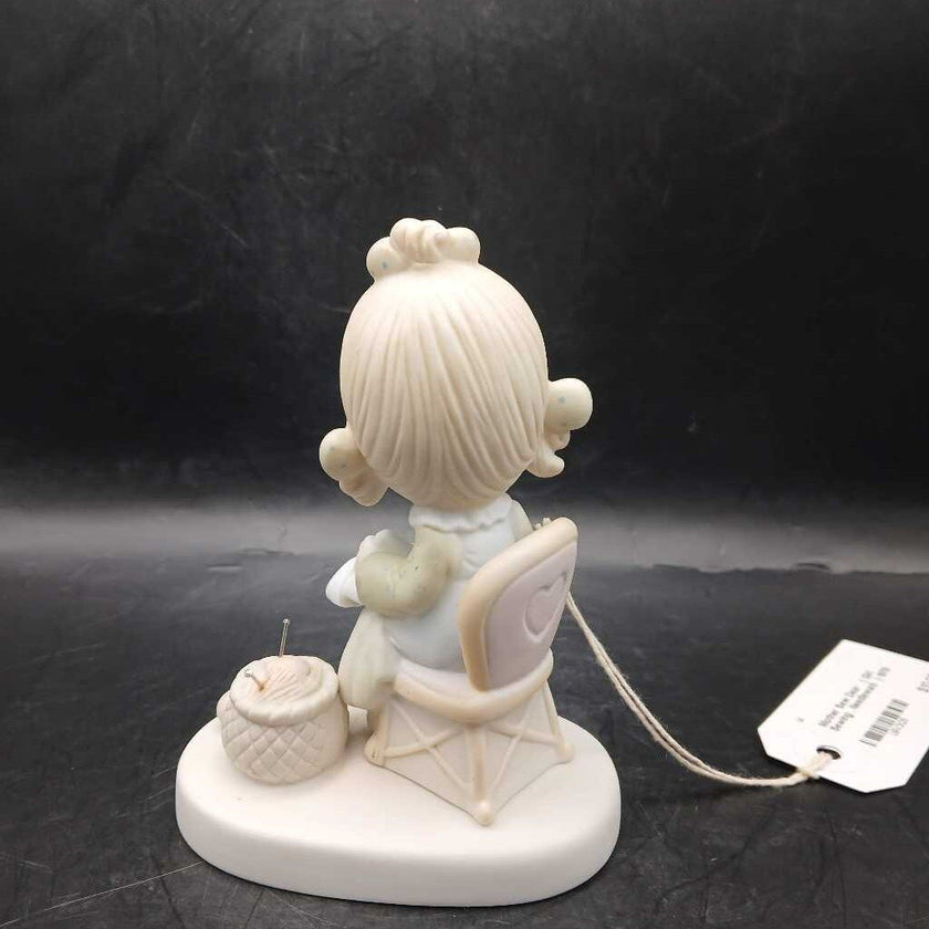 Mother Sew Dear ( Girl Sewing , Needlework ) 1979