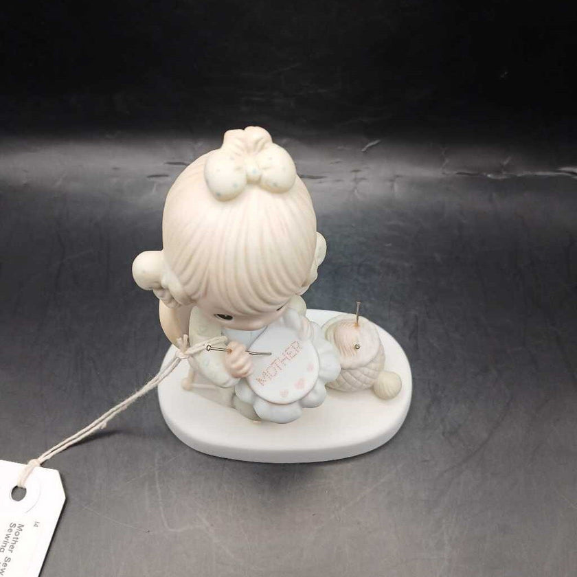 Mother Sew Dear ( Girl Sewing , Needlework ) 1979