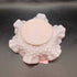 Pink ruffle hobnail dish