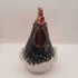 Black & White Glass Rooster VTG Rare Rikare