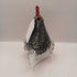 Black & White Glass Rooster VTG Rare Rikare