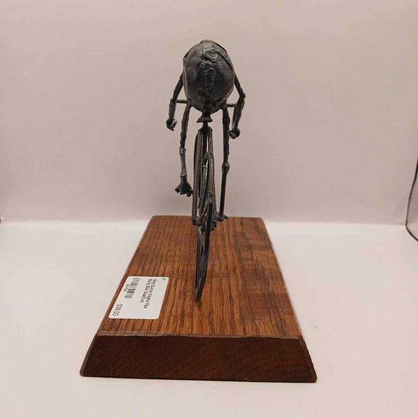Greg Quayle Original Flea Riding Bike Sculpture