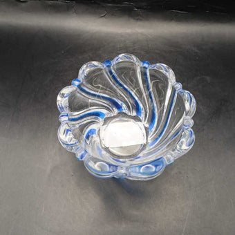 Blue Mikasa Cobalt Peppermint Swirl bowl