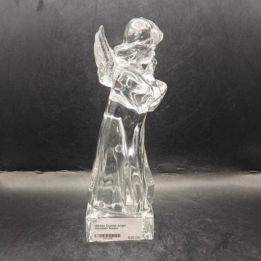 Mikasa Crystal Angel Mandolin Statue