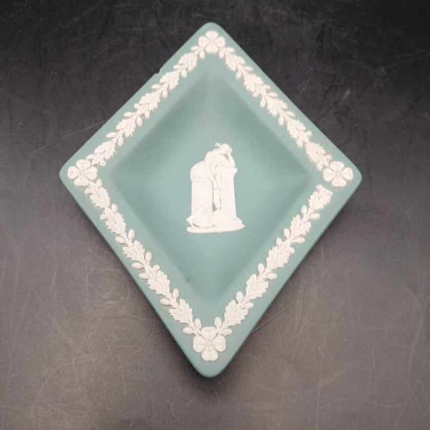 Wedgwood Green Diamond Pin dish