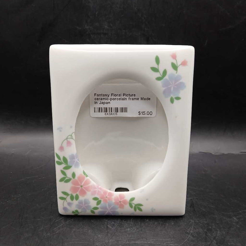 Fantasy Floral Picture ceramic-porcelain frame Made in Japan