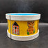 Vintage Ohio Art Yellow Metal Toy Drum