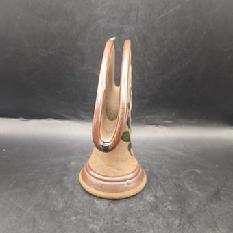 Tonala Mexican folk art fan vase