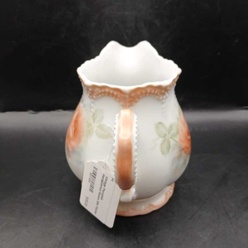 Vintage Porcelain Handpainted Roses Milk Pitcher