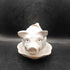 Vintage Ceramic White Pig Planter attached saucer