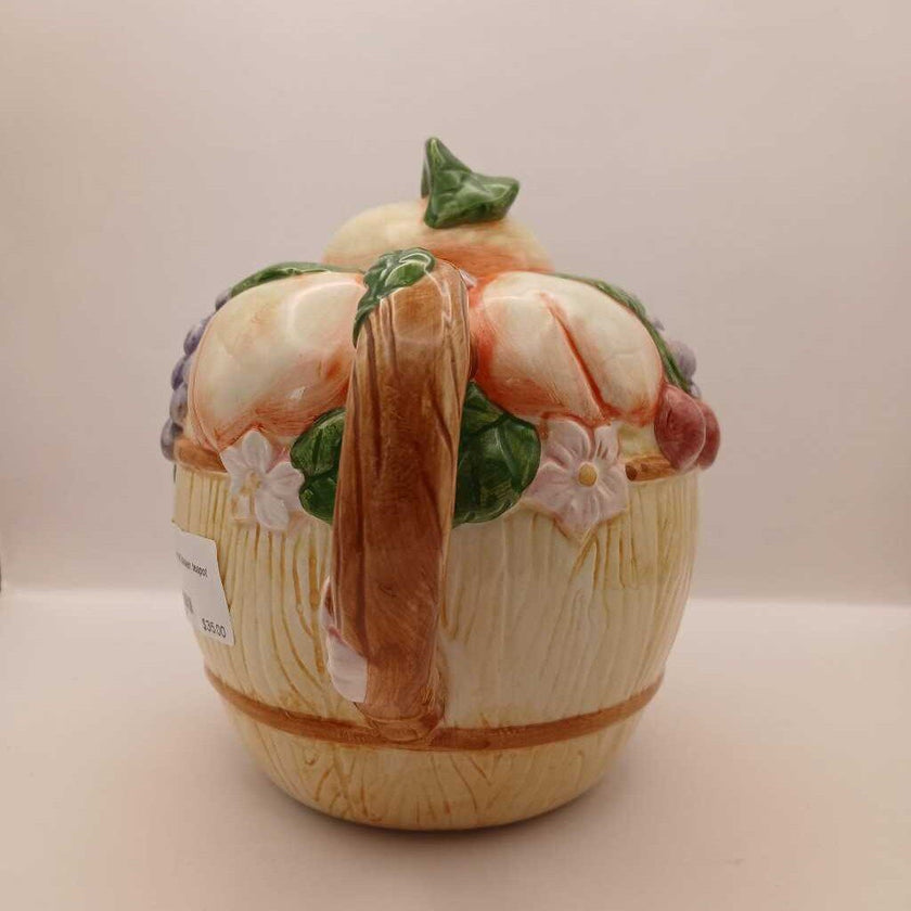 porcelain fruit basket teapot