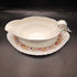 Wedgwood Etruria Cornflower Gravy Boat with Attached Plate