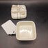 Vintage Friedman's Jewelry Box Ivory with Silver Accents Bow Ceramic