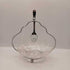 Mid century Federal Glass petal nut/mint bowl with spoon rest and spoon