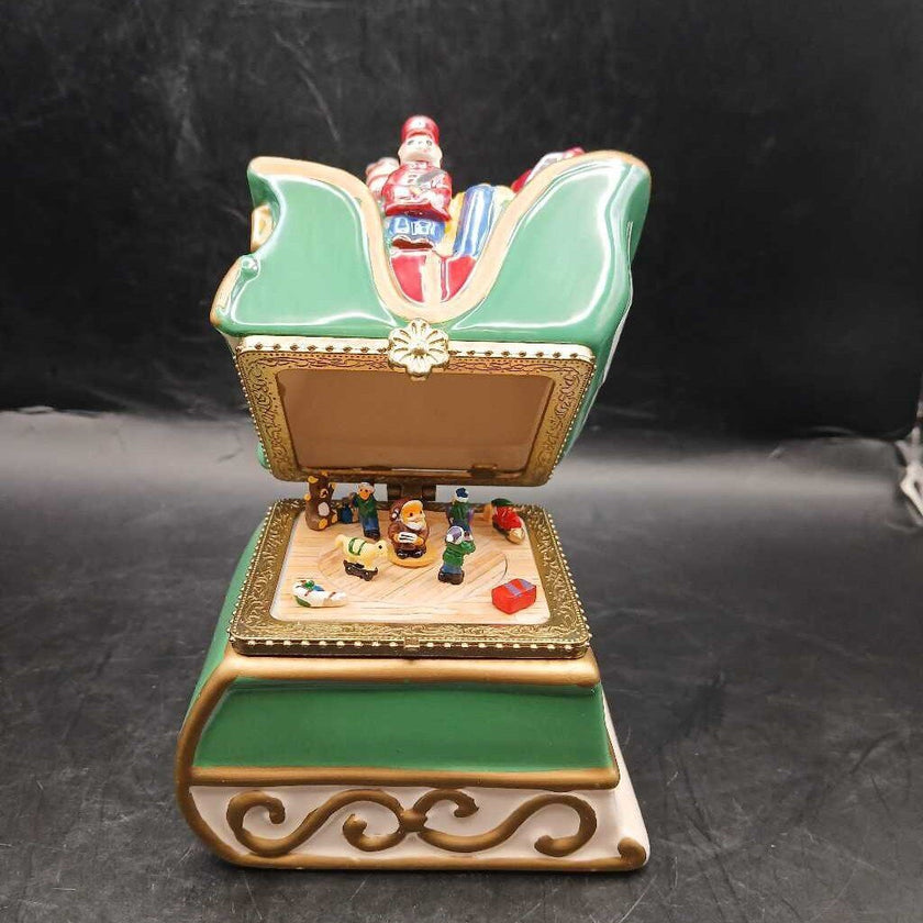 Mr. Christmas Musical Carousel Sleigh Christmas Holiday Ornament Santa Sleigh Mr Christmas China Musical Carousel