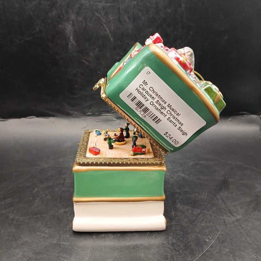 Mr. Christmas Musical Carousel Sleigh Christmas Holiday Ornament Santa Sleigh Mr Christmas China Musical Carousel