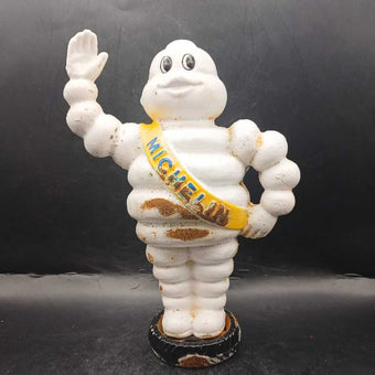Cast iron Michelin Man - hard to find standing on a tire