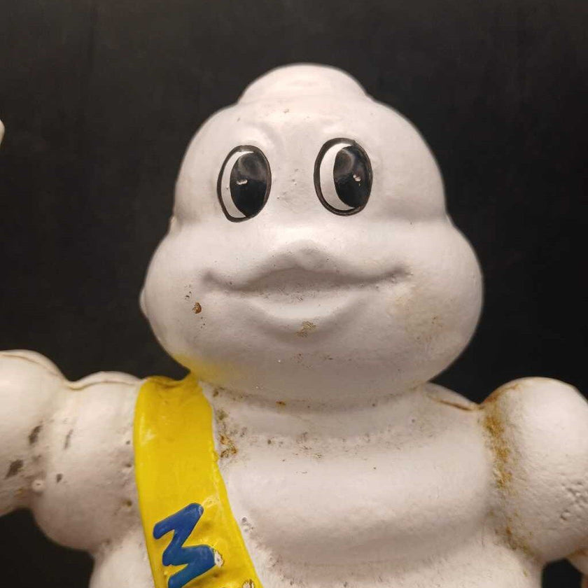 Cast iron Michelin Man - hard to find standing on a tire