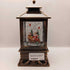 Square Brown Lantern Santa Sleigh Glitter Snow Globe