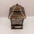 Square Brown Lantern Santa Sleigh Glitter Snow Globe