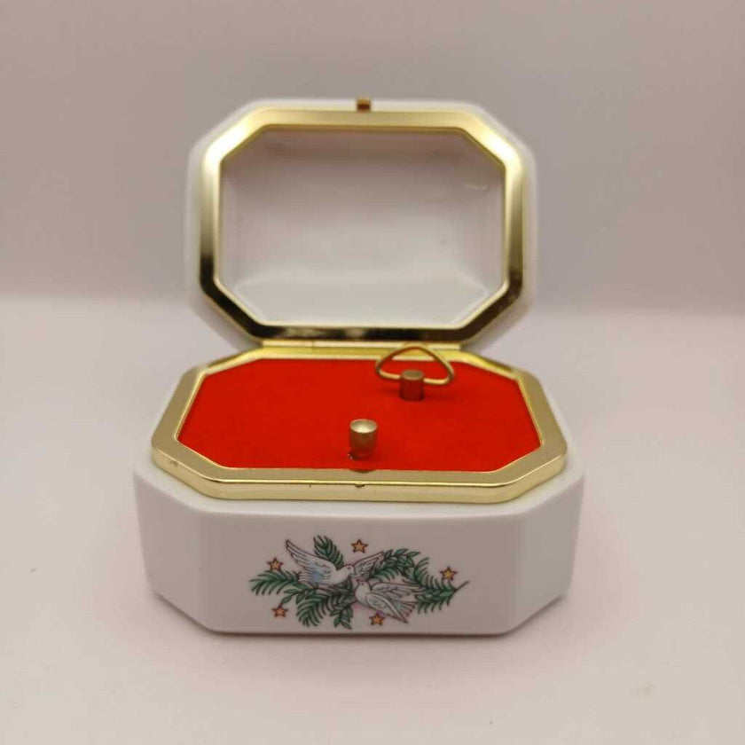 Heritage House Melodies of Christmas Porcelain Music Box 