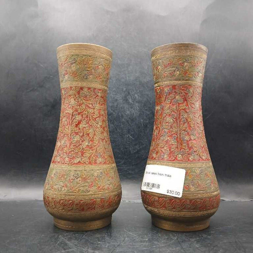 Pair of vases from India