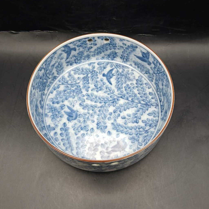 Japanese Arita Ware Imari Porcelain Bowl W/ Birds