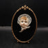 Framed Baby Face Cameo or Sculpture