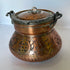 Vintage etched copper pot