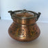 Vintage etched copper pot