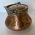 Vintage etched copper pot
