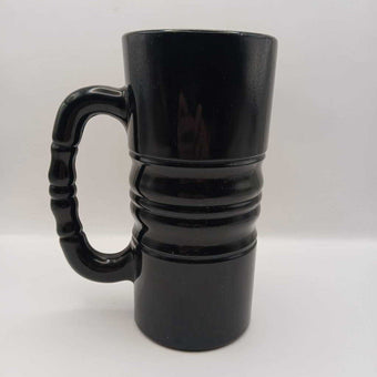 Black Milk Glass Mug