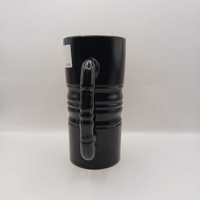 Black Milk Glass Mug