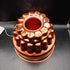 50s-70s Cake Jello Mold Bundt Pan Aluminum Copper Tone Large 3Tier 6