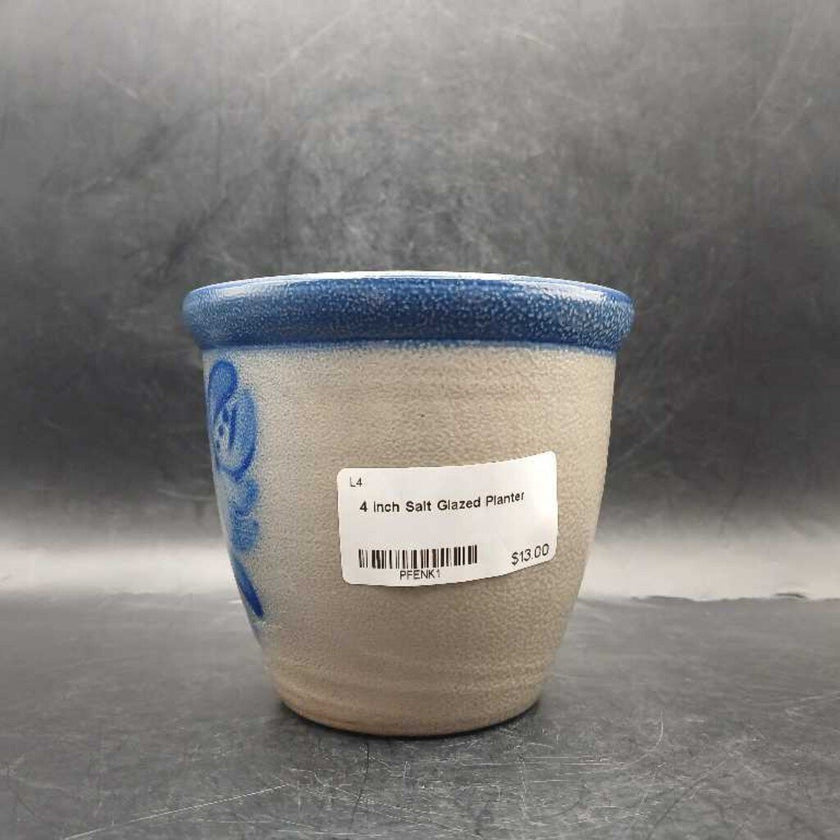 4 inch Salt Glazed Planter